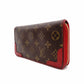 Louis Vuitton Retiro Zippy Wallet Monogram Red