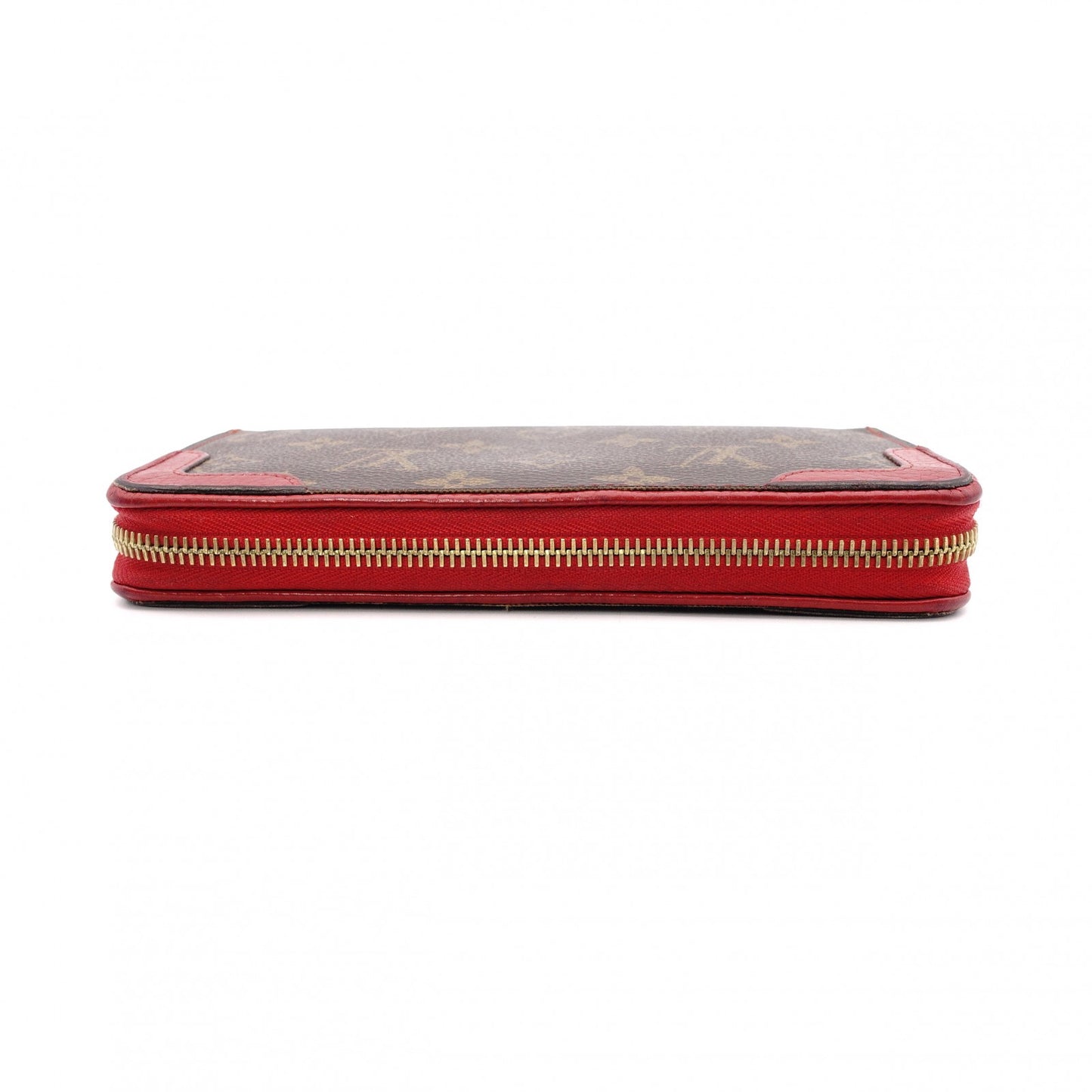 Louis Vuitton Retiro Zippy Wallet Monogram Red