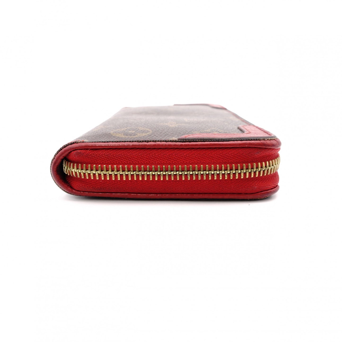 Louis Vuitton Retiro Zippy Wallet Monogram Red