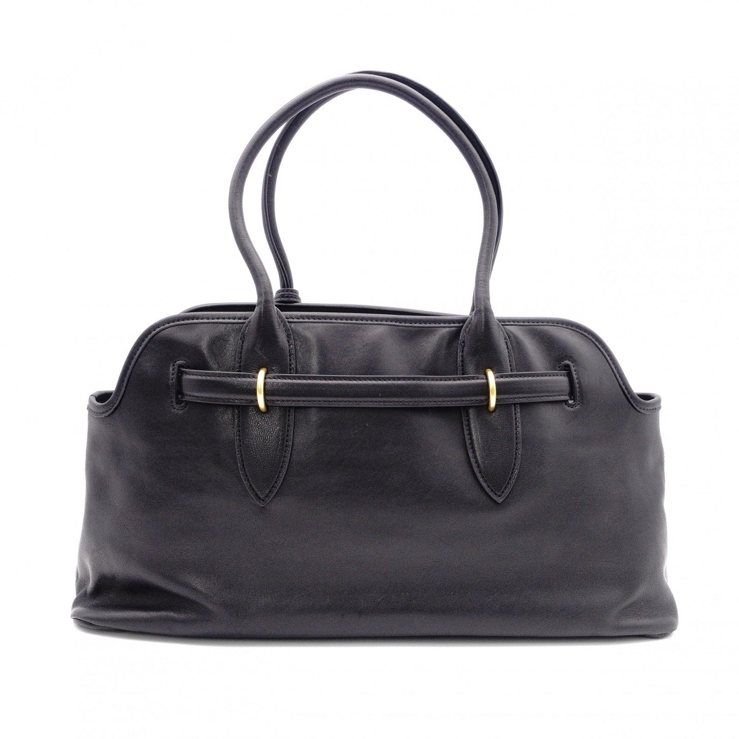 MIU MIU Nappa Leather Aventure Tote Bag, Leather, Black