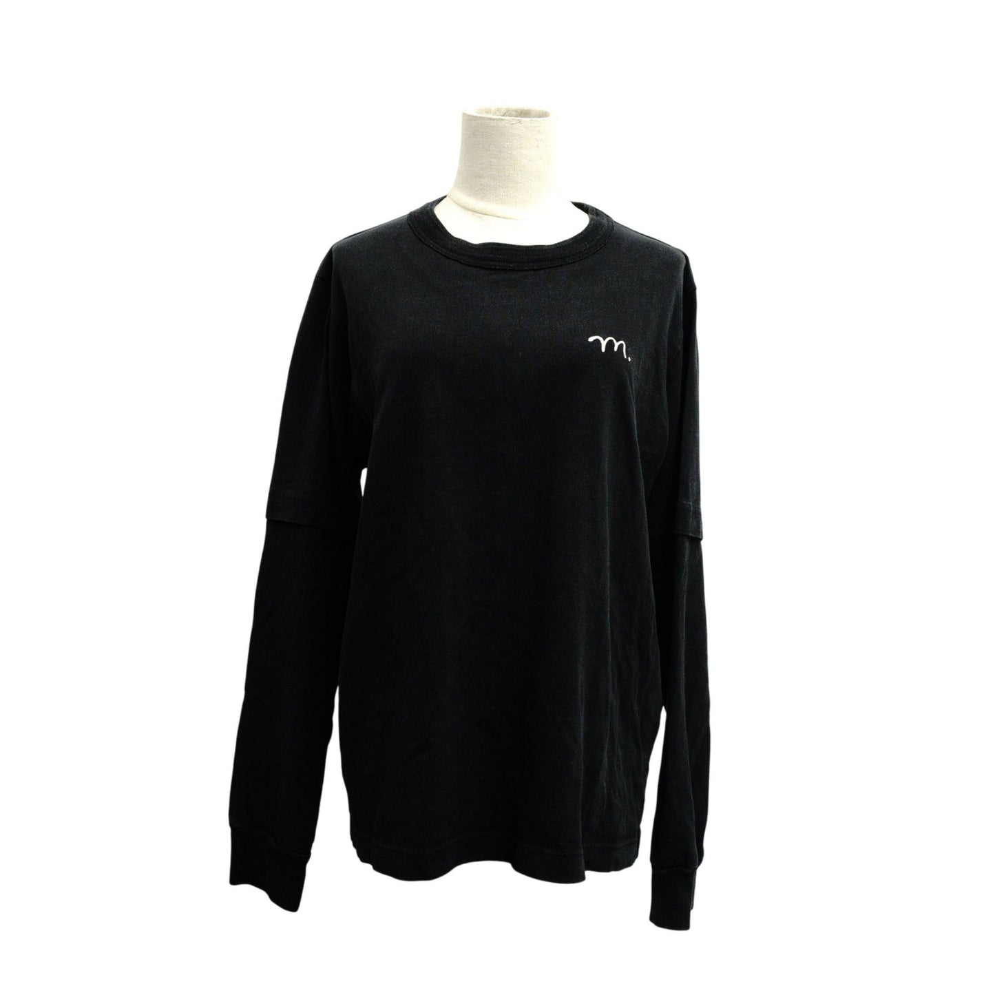 Sakai SACAI MADSAKI Collaboration T-Shirt, Long-Sleeve, Cotton, Black, Men's, Size 2
