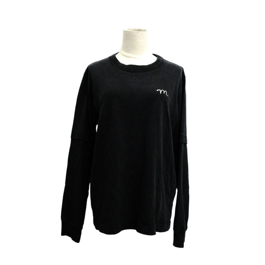 Sakai SACAI MADSAKI Collaboration T-Shirt, Long-Sleeve, Cotton, Black, Men's, Size 2