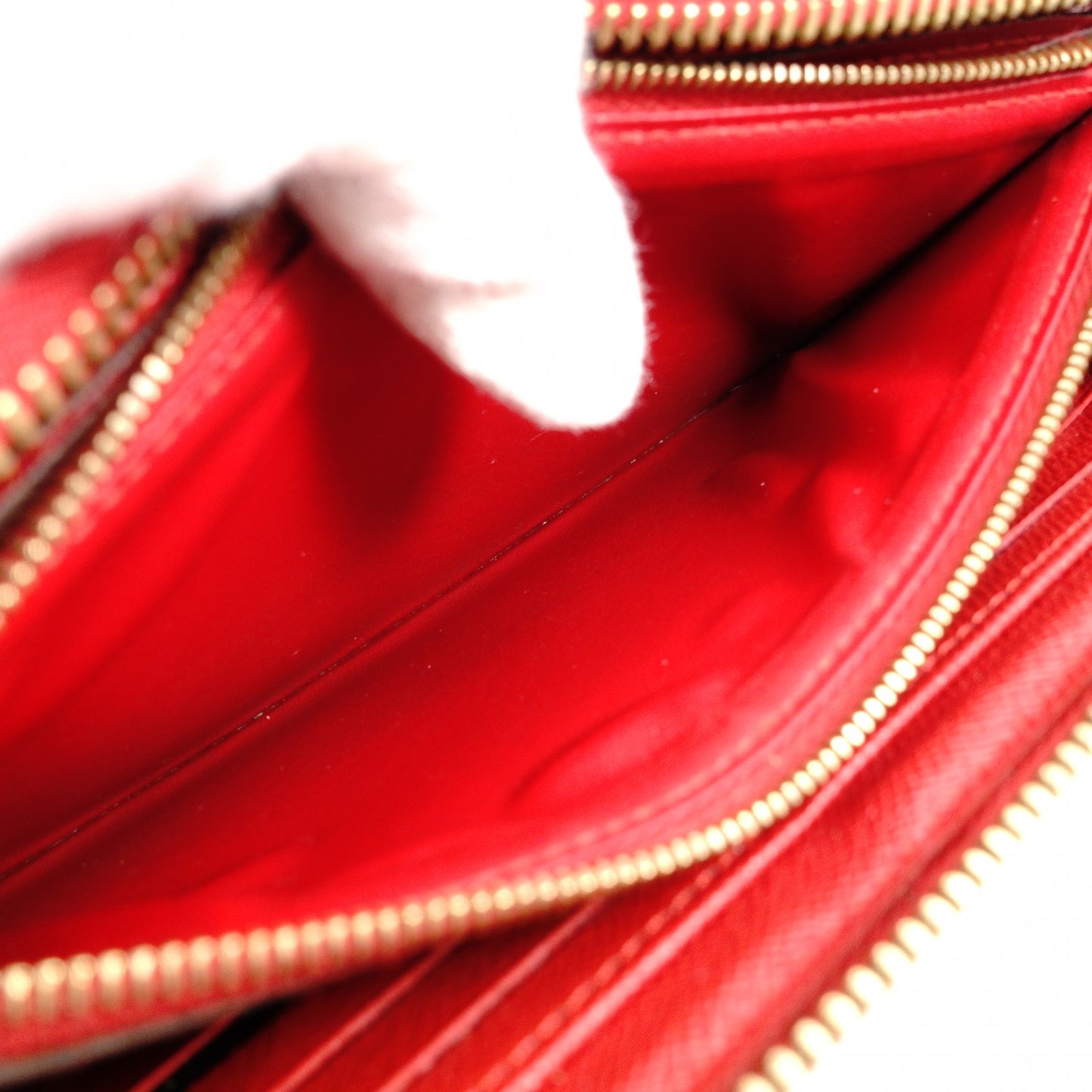 Louis Vuitton Retiro Zippy Wallet Monogram Red