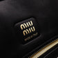 MIU MIU Nappa Leather Aventure Tote Bag, Leather, Black