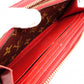 Louis Vuitton Retiro Zippy Wallet Monogram Red
