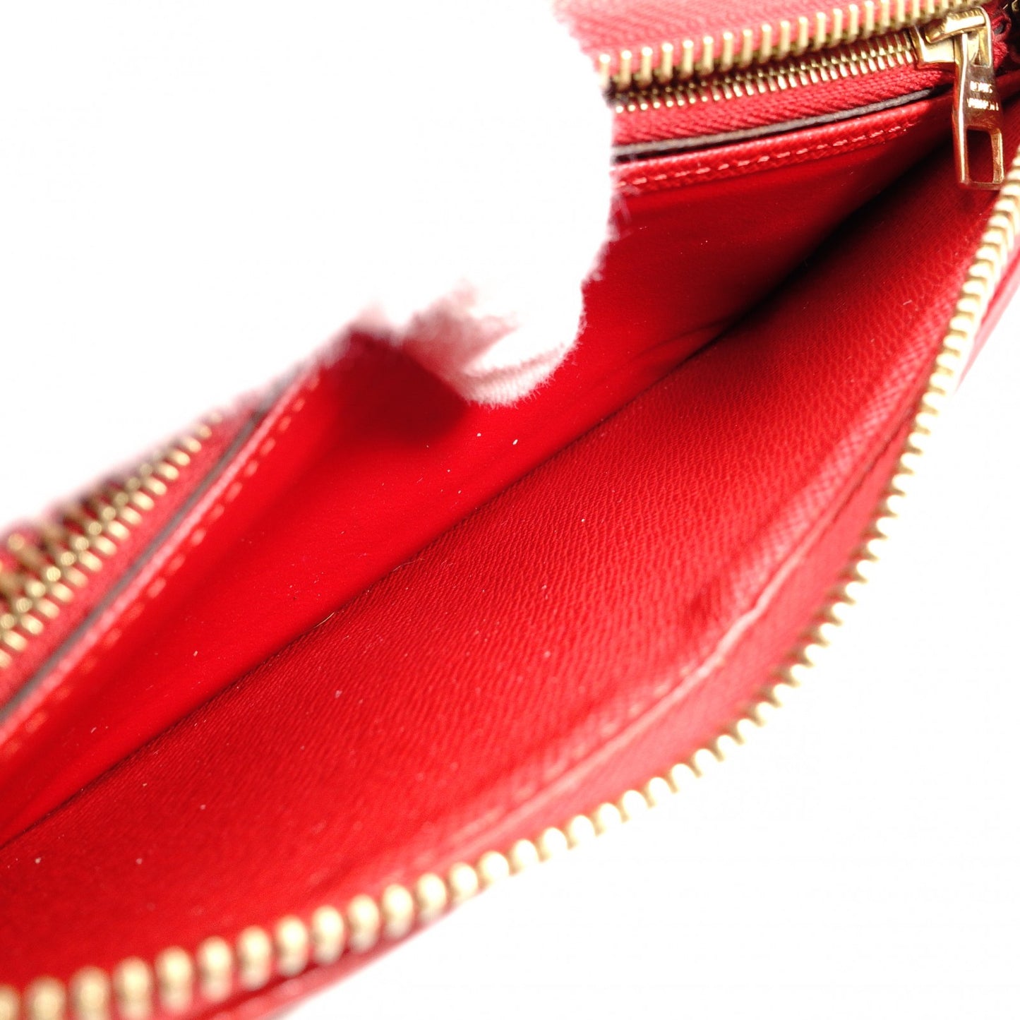Louis Vuitton Retiro Zippy Wallet Monogram Red