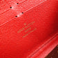 Louis Vuitton Retiro Zippy Wallet Monogram Red