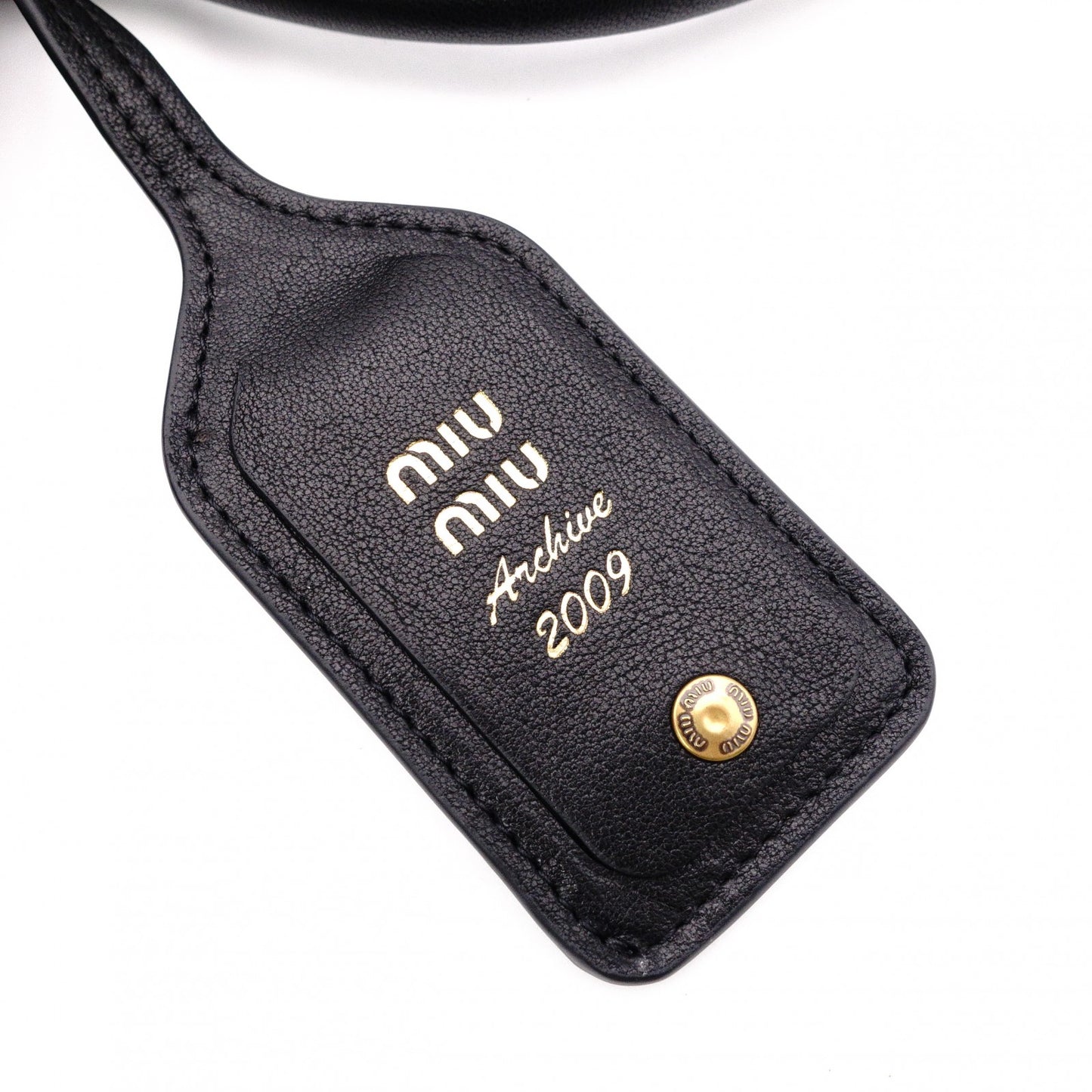 MIU MIU Nappa Leather Aventure Tote Bag, Leather, Black