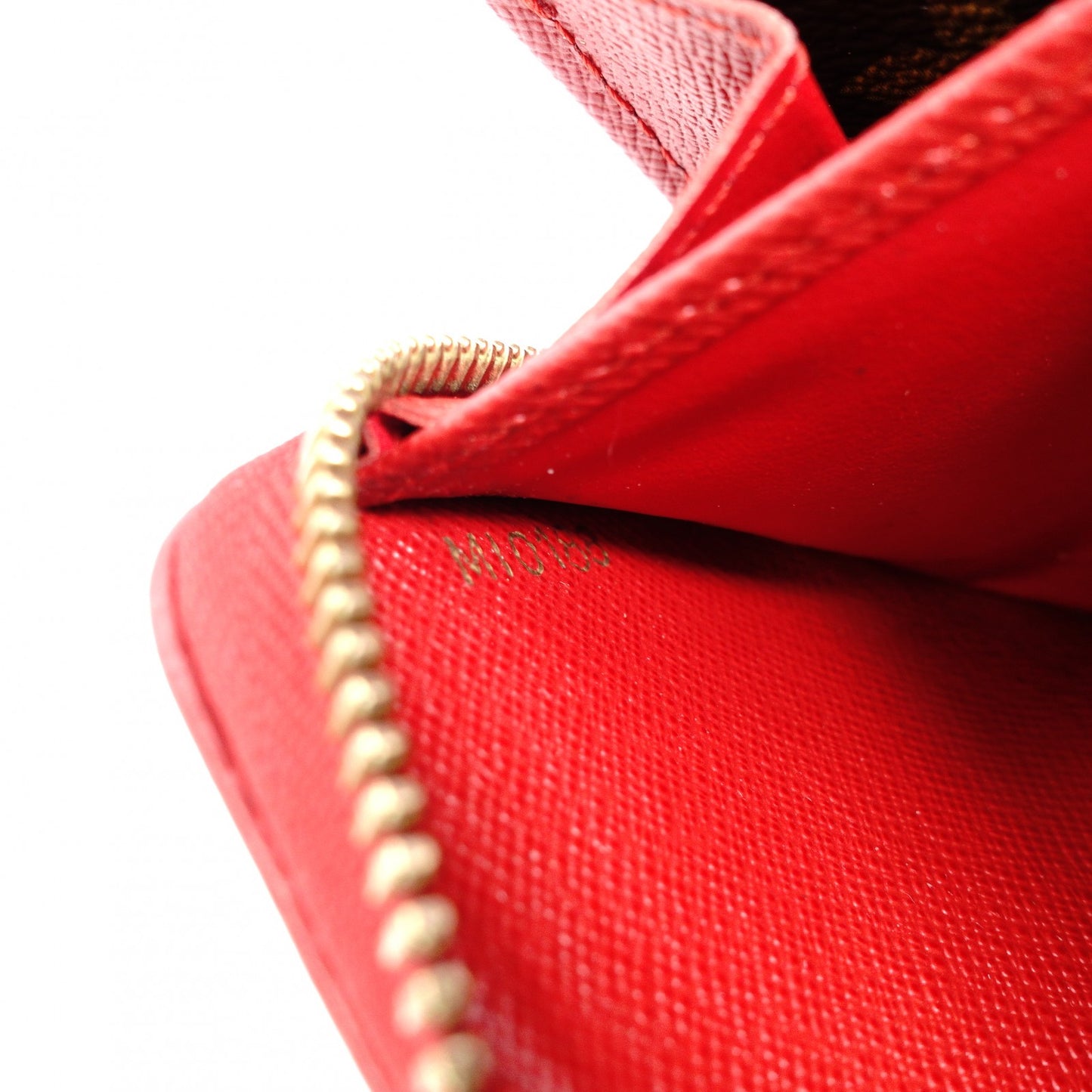 Louis Vuitton Retiro Zippy Wallet Monogram Red