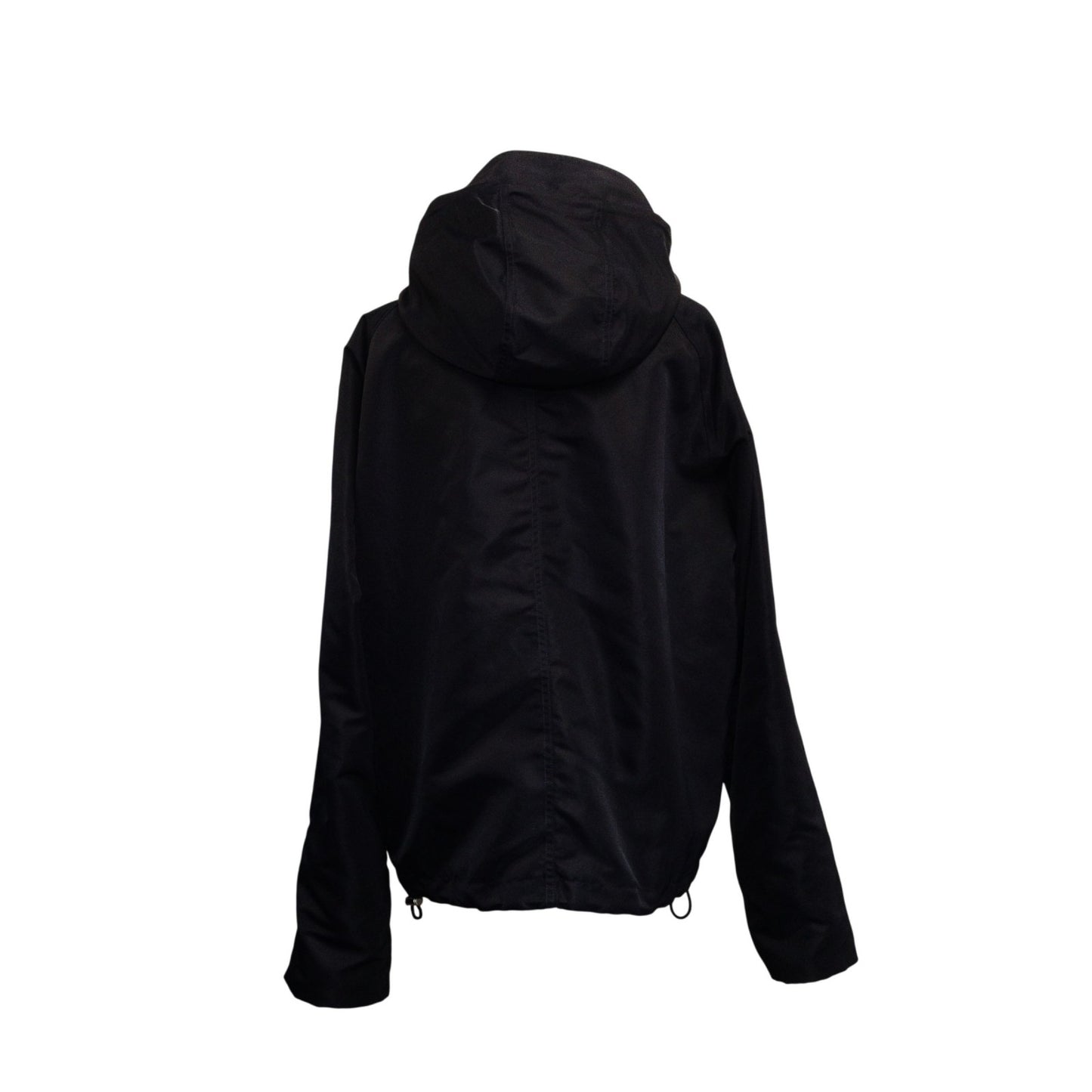 LOEWE Anagram IT/EU Size 46 M–L Nylon Jacket, Polyester/Nylon, Navy, Drawstring Hood