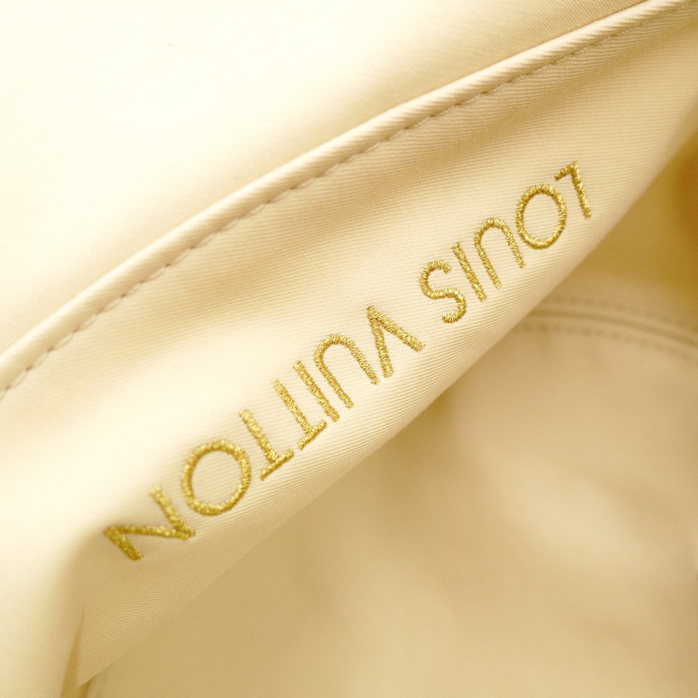 LOUIS VUITTON Bucket Hat Dailygram White × Beige M7163M Hat Cotton 22.8" 7-10-1035