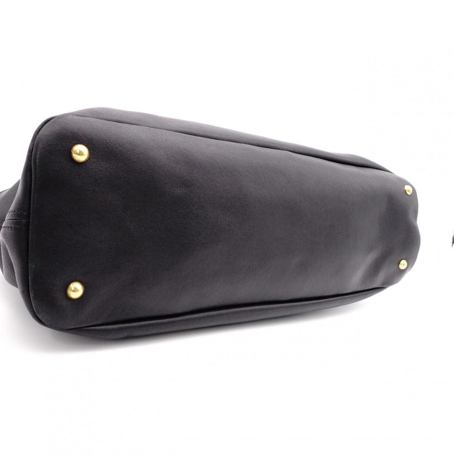 MIU MIU Nappa Leather Aventure Tote Bag, Leather, Black