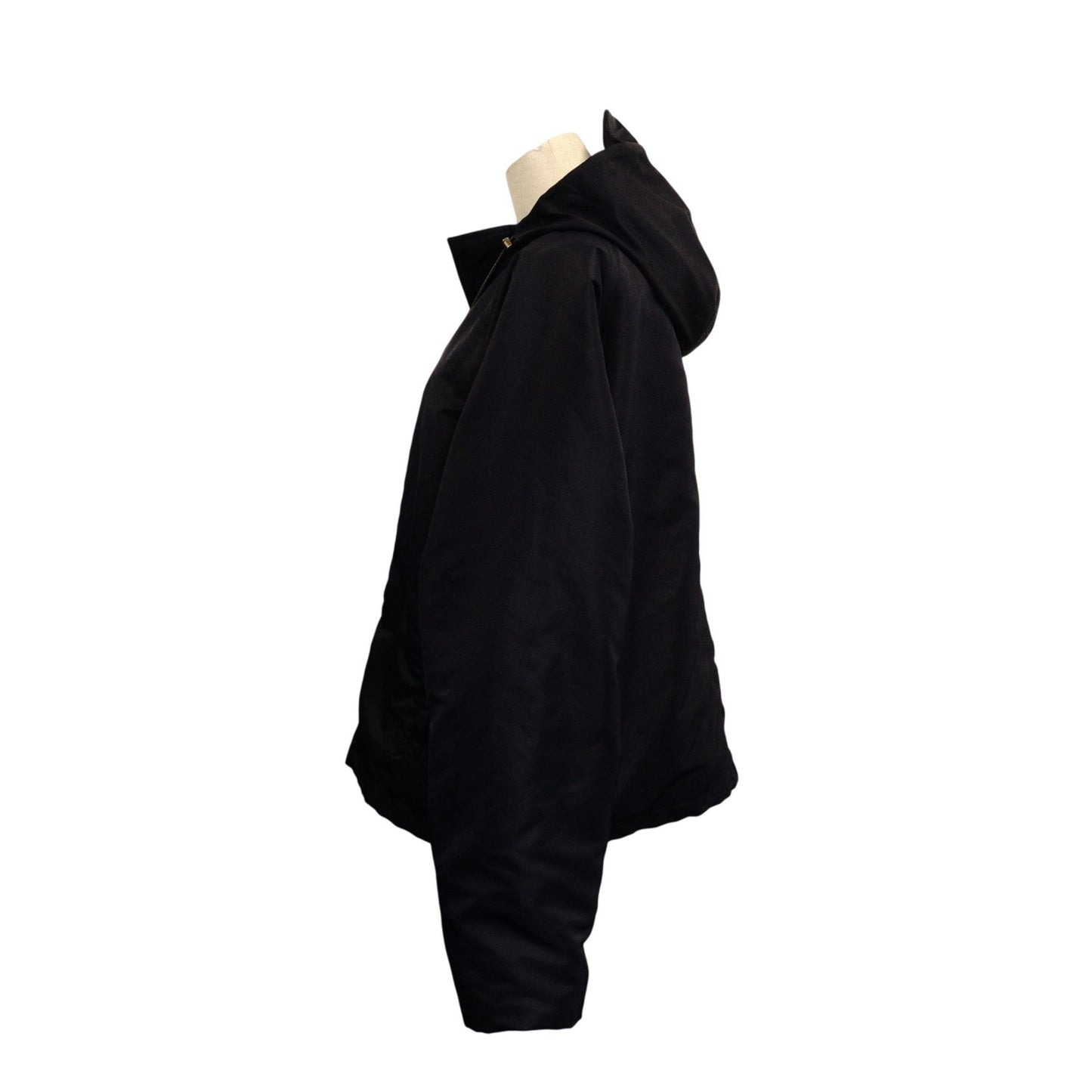 LOEWE Anagram IT/EU Size 46 M–L Nylon Jacket, Polyester/Nylon, Navy, Drawstring Hood