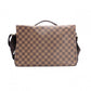LOUIS VUITTON Broadway Damier Shoulder Bag, Leather and PVC, Brown, Men's Business Bag