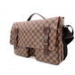 LOUIS VUITTON Broadway Damier Shoulder Bag, Leather and PVC, Brown, Men's Business Bag