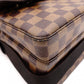 LOUIS VUITTON Broadway Damier Shoulder Bag, Leather and PVC, Brown, Men's Business Bag