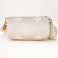 LOUIS VUITTON Multipochette Accessoires Monogram Giant Bloom Beige Pink Shoulder Bag 7-10-1099