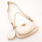 LOUIS VUITTON Multipochette Accessoires Monogram Giant Bloom Beige Pink Shoulder Bag 7-10-1099
