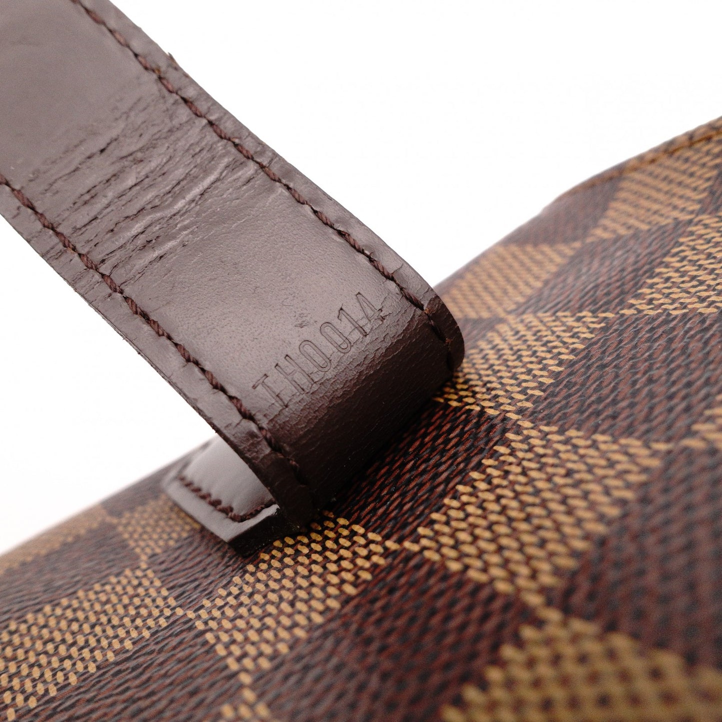 LOUIS VUITTON Broadway Damier Shoulder Bag, Leather and PVC, Brown, Men's Business Bag