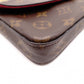 LOUIS VUITTON Pochette Felicity Monogram Canvas Shoulder Bag with PVC Trim, Brown, Crossbody