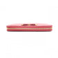 PRADA Round Zipper Saffiano Leather Long Wallet Leather Pink
