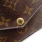 LOUIS VUITTON Pochette Felicity Monogram Canvas Shoulder Bag with PVC Trim, Brown, Crossbody