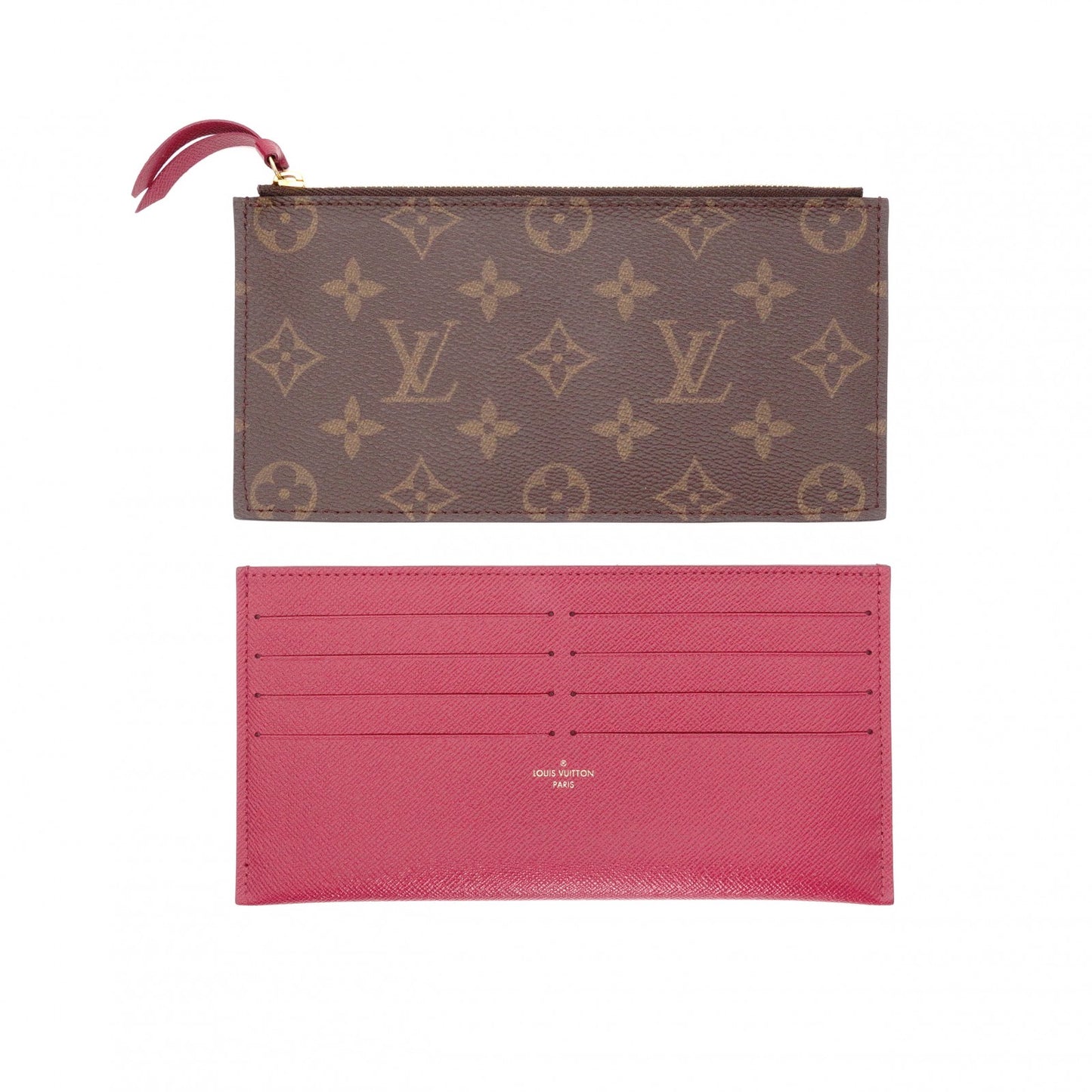 LOUIS VUITTON Pochette Felicity Monogram Canvas Shoulder Bag with PVC Trim, Brown, Crossbody