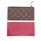 LOUIS VUITTON Pochette Felicity Monogram Canvas Shoulder Bag with PVC Trim, Brown, Crossbody