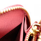 PRADA Round Zipper Saffiano Leather Long Wallet Leather Pink