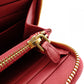 PRADA Round Zipper Saffiano Leather Long Wallet Leather Pink