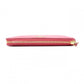 PRADA Saffiano Leather Long Wallet Pink with Gold Hardware