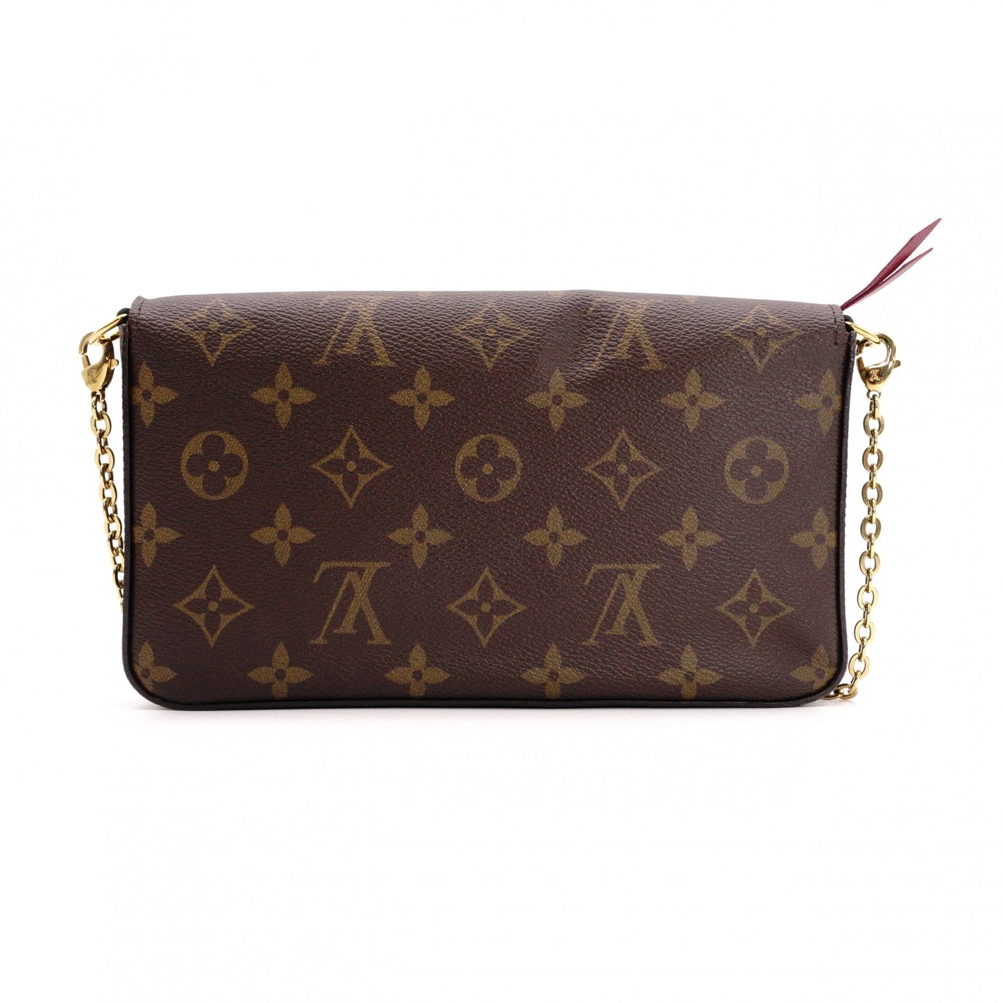 LOUIS VUITTON Pochette Felicity Monogram Canvas Shoulder Bag PVC Brown Crossbody