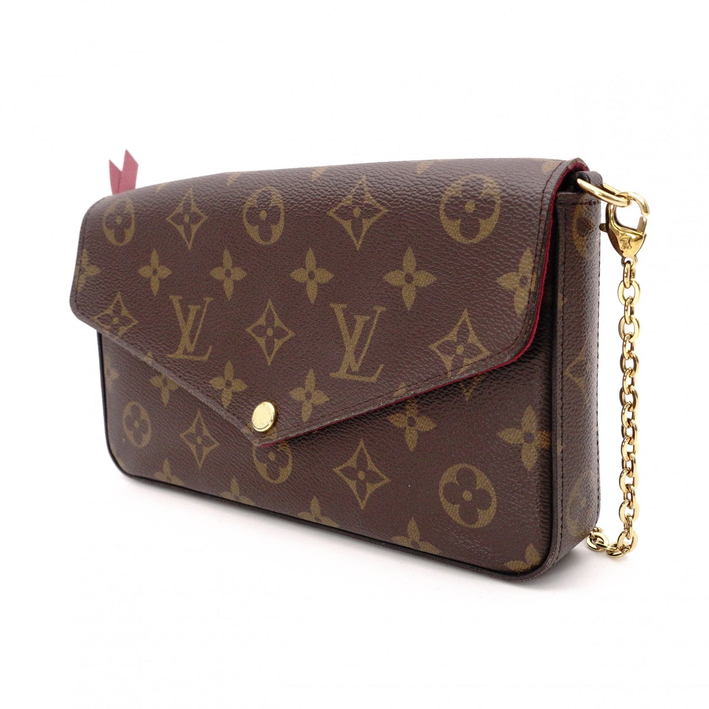 LOUIS VUITTON Pochette Felicity Monogram Canvas Shoulder Bag PVC Brown Crossbody