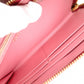 PRADA Saffiano Leather Long Wallet Pink with Gold Hardware