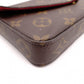 LOUIS VUITTON Pochette Felicity Monogram Canvas Shoulder Bag PVC Brown Crossbody