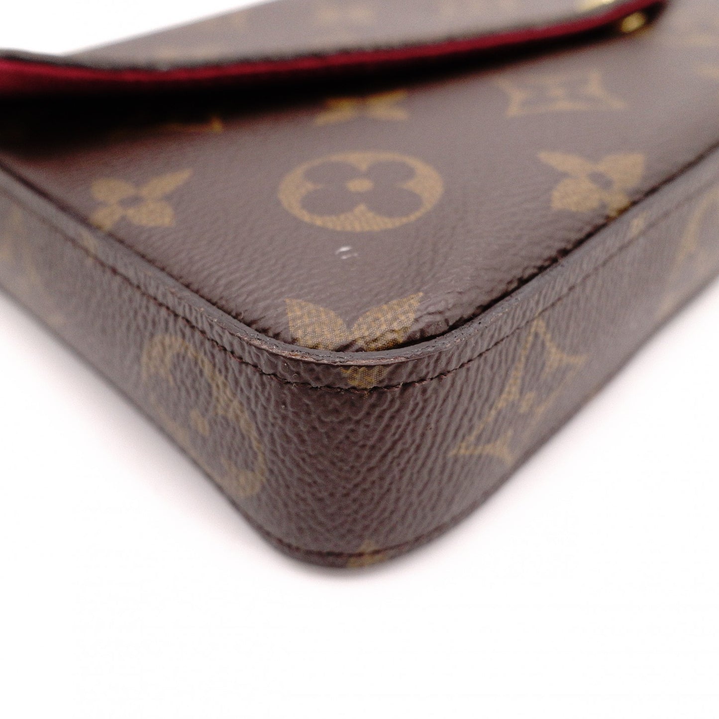 LOUIS VUITTON Pochette Felicity Monogram Canvas Shoulder Bag PVC Brown Crossbody