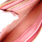 PRADA Saffiano Leather Long Wallet Pink with Gold Hardware