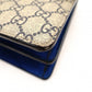 GUCCI Dionysus Flower Shoulder Bag Chain GG Supreme Beige × Blue PVC Suede 7-10-1003
