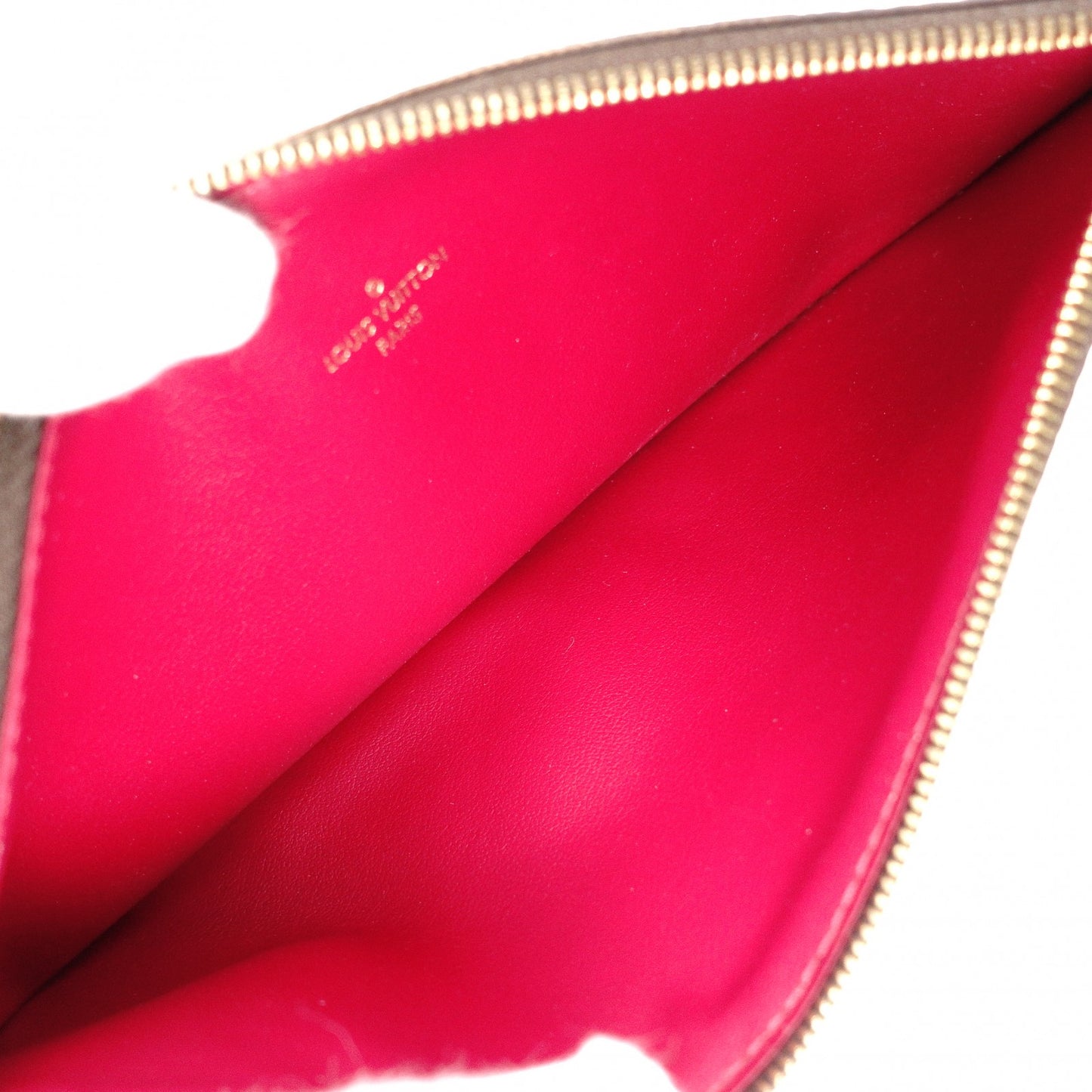 LOUIS VUITTON Pochette Felicity Monogram Canvas Shoulder Bag PVC Brown Crossbody