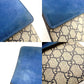 GUCCI Dionysus Flower Shoulder Bag Chain GG Supreme Beige × Blue PVC Suede 7-10-1003