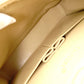 CHANEL Classic Double Flap Quilted 25 Shoulder Bag Leather Beige
