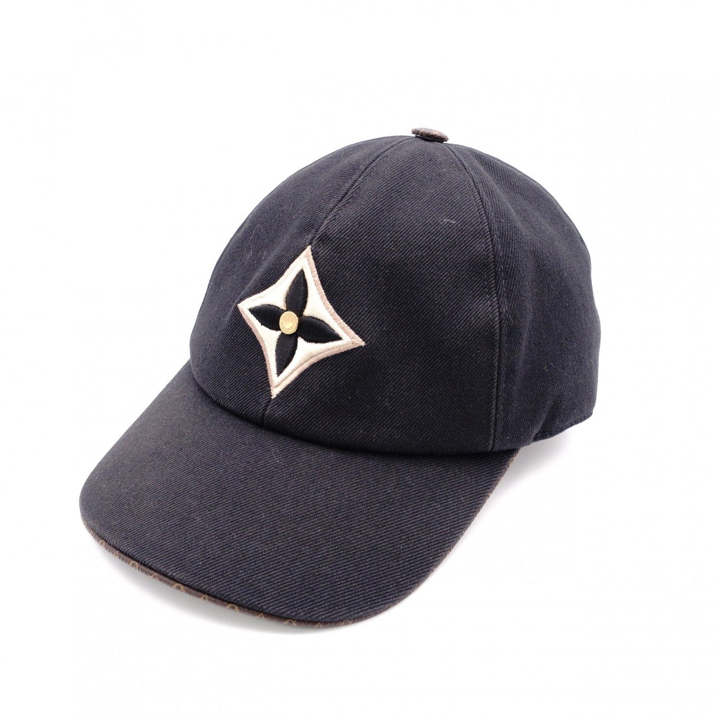 LOUIS VUITTON M77806 Baseball Cap, Canvas, Black