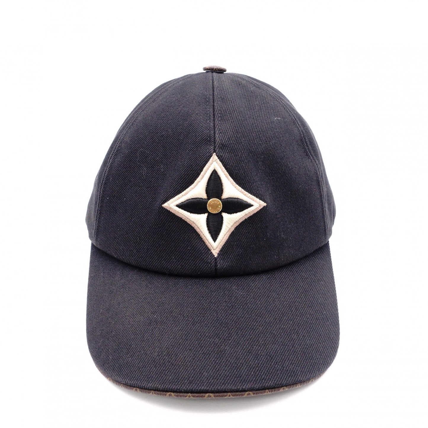 LOUIS VUITTON M77806 Baseball Cap, Canvas, Black