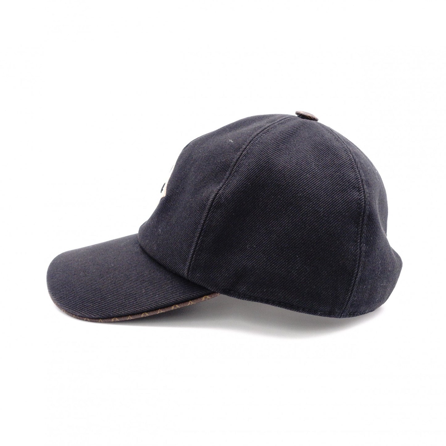 LOUIS VUITTON M77806 Baseball Cap, Canvas, Black
