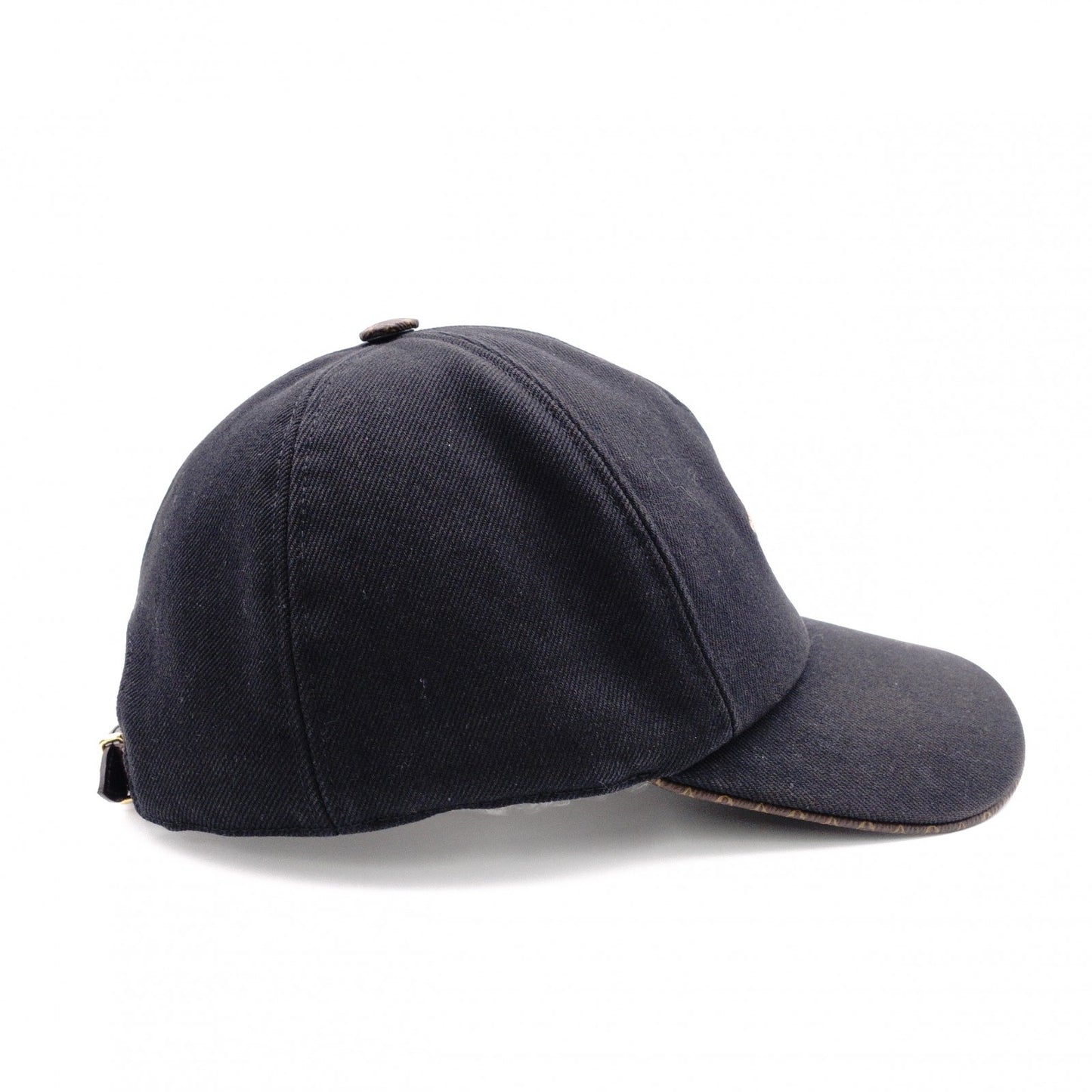 LOUIS VUITTON M77806 Baseball Cap, Canvas, Black
