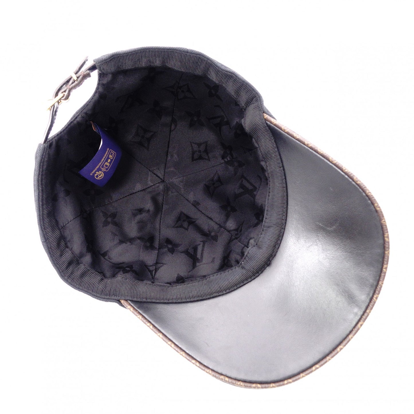 LOUIS VUITTON M77806 Baseball Cap, Canvas, Black