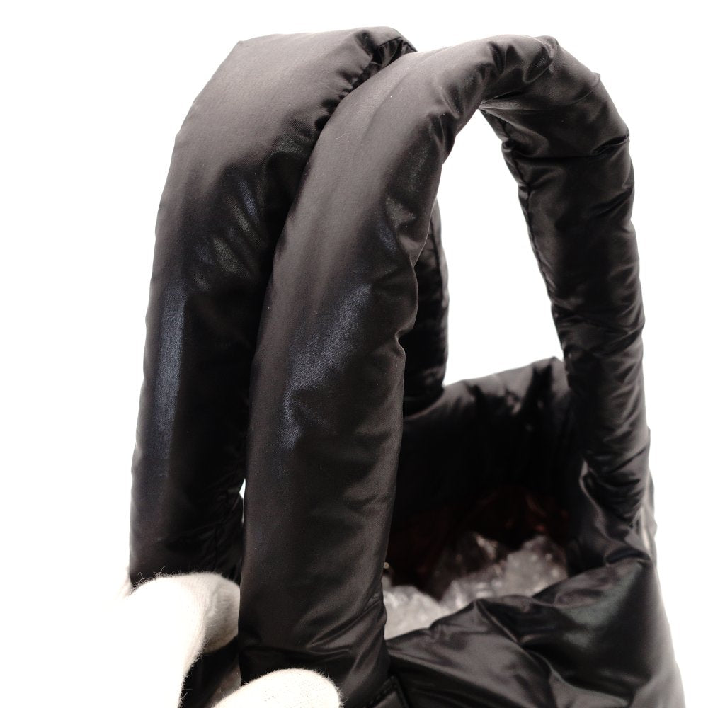 CHANEL Coco Cocoon Small Tote Black Nylon Shoulder Bag with CC Logo 7-11-330