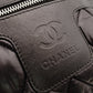 CHANEL Coco Cocoon Small Tote Black Nylon Shoulder Bag with CC Logo 7-11-330