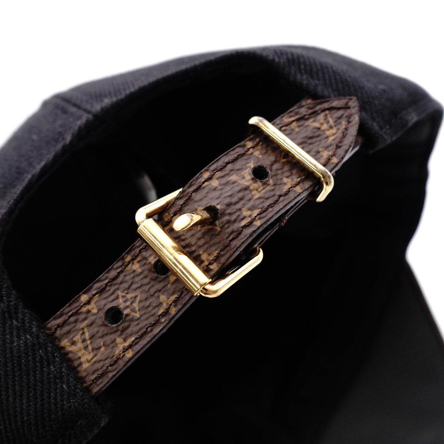 LOUIS VUITTON M77806 Baseball Cap, Canvas, Black