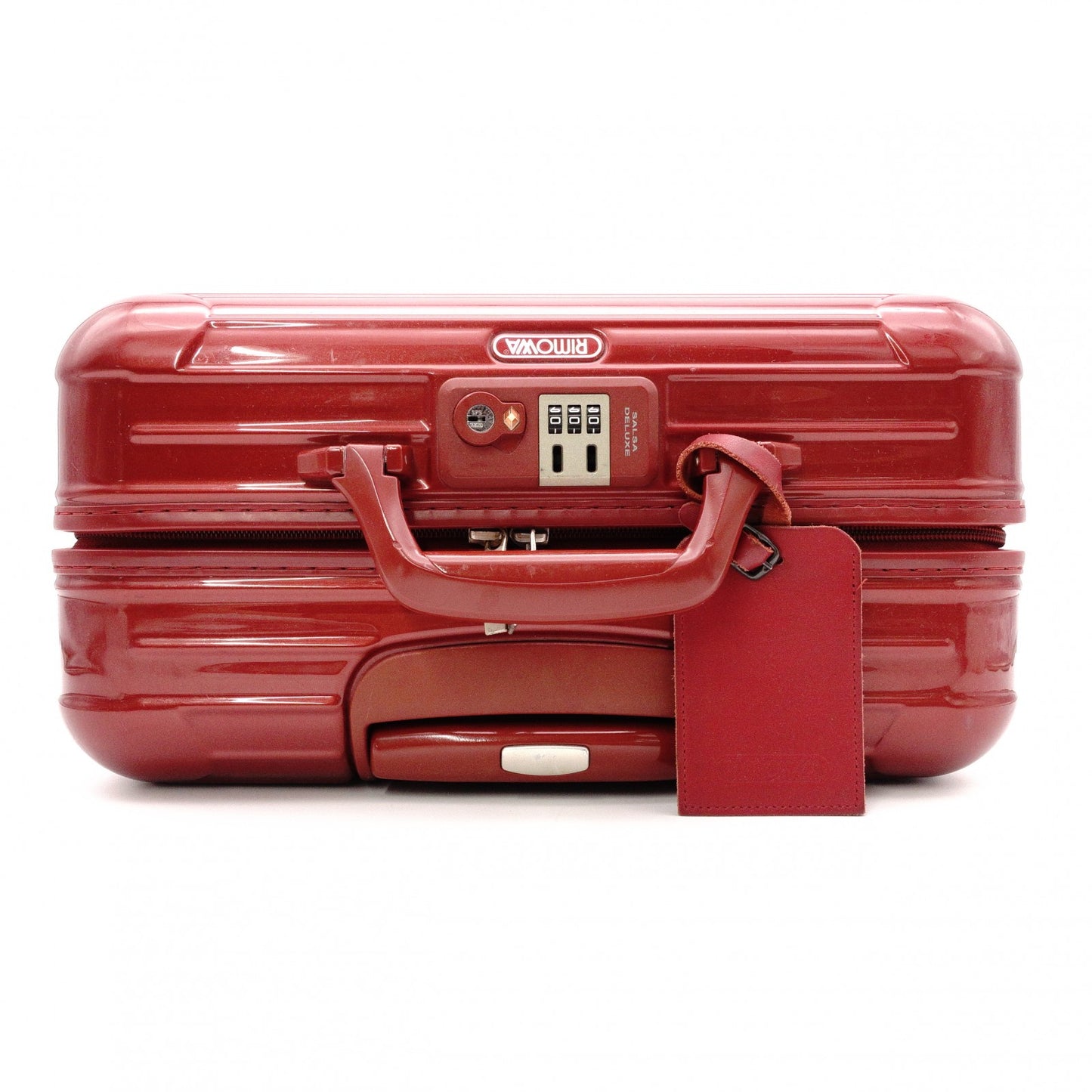 RIMOWA 873.40.11.2 Salsa Deluxe Carry-On Bag, Polycarbonate, Orient Red, 29L, Cabin-Approved